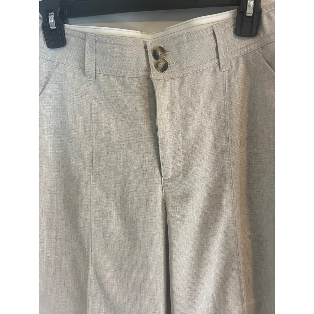 Democracy Absolution Wide Leg Trousers Beige Oatmeal Heathered Pants 6 - Picture 2 of 8